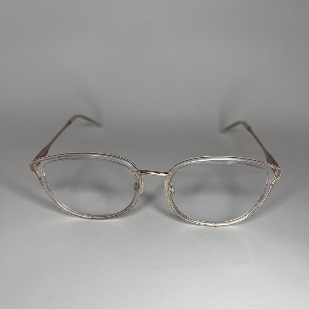 Women’s Clear Eyeglasses DKNY Pink Gold Metal Frame Lightweight (just frames)